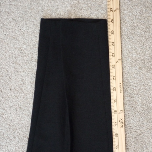 NWT DKNY Womens Dress Pants Sz 10 Black High Rise Straight Fit Tie Waist Cropped - Picture 6 of 7